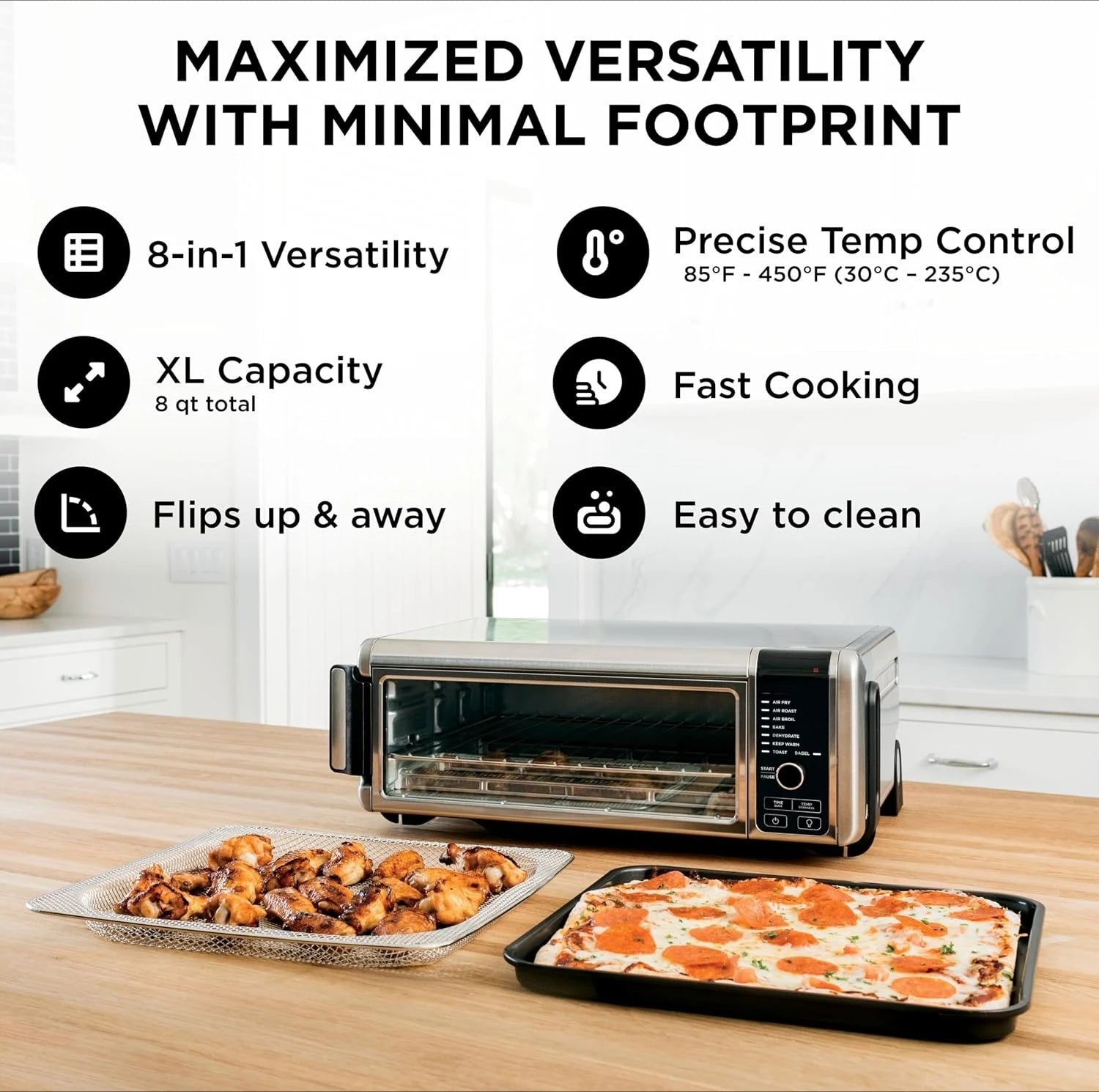 Digital Air Fry Countertop Oven, 8-in-1, XL, Silver