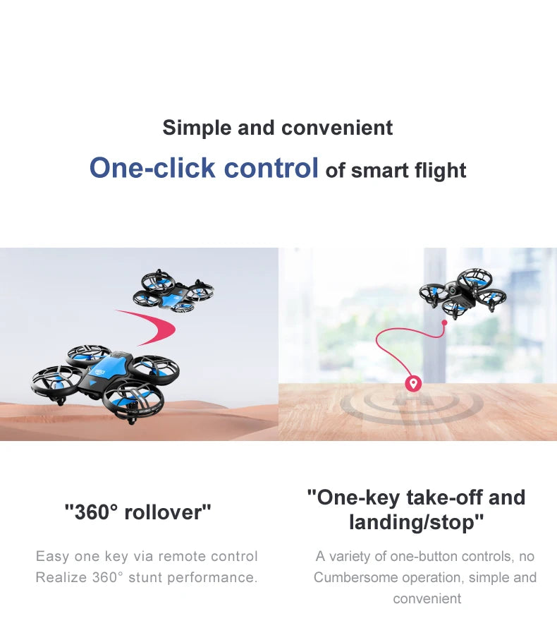 4K Camera Drone - Foldable Beginner Quadcopter with Obstacle Avoidance Tidesmit