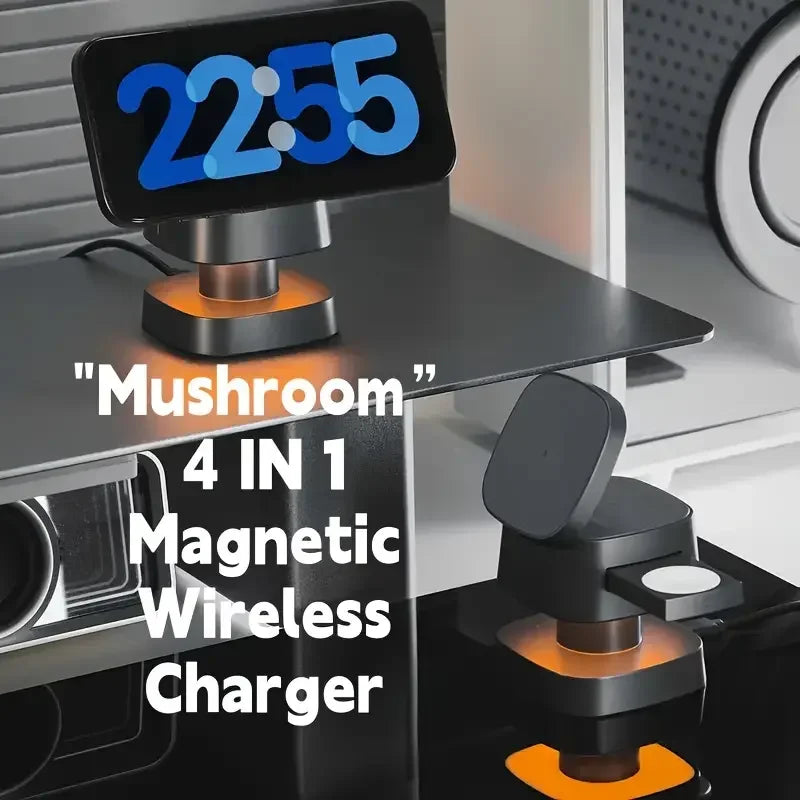 3-in-1 Magnetic Wireless Charger: Qi Certified Multi-Device Station Tidesmit