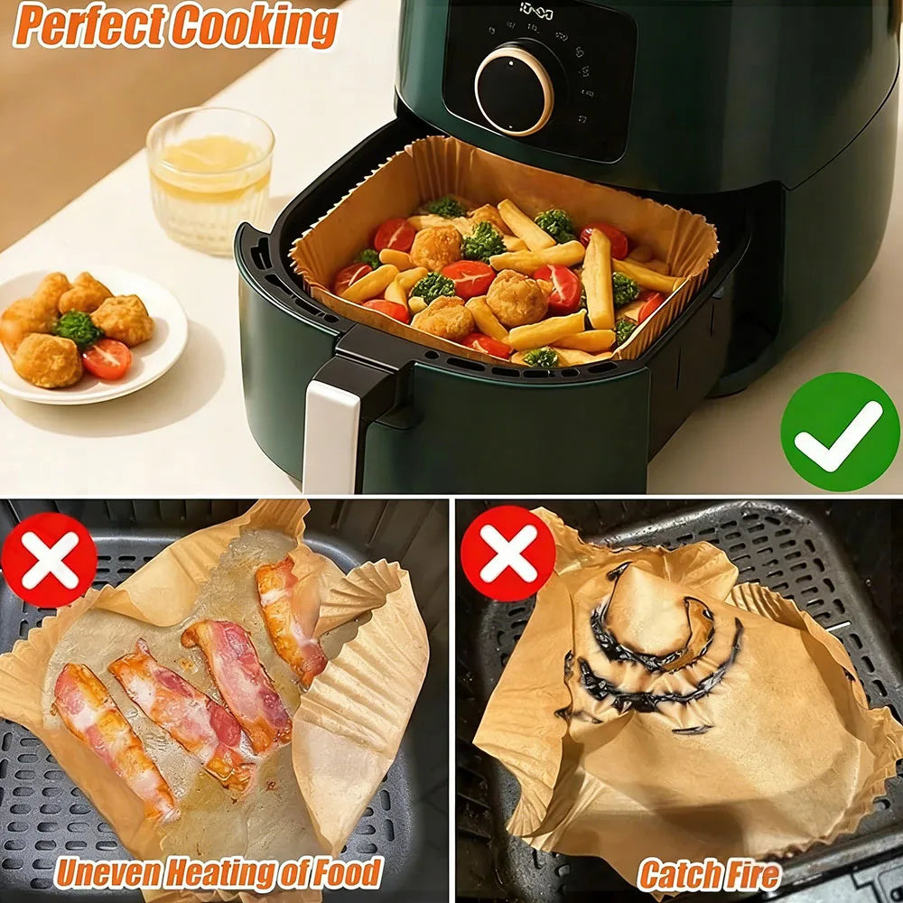 4PCS Air Fryer Magnet Silicone Buckle for Holding Down Air Fryer Parchment Paper Liners Prevent The Paper Gasket From Burning