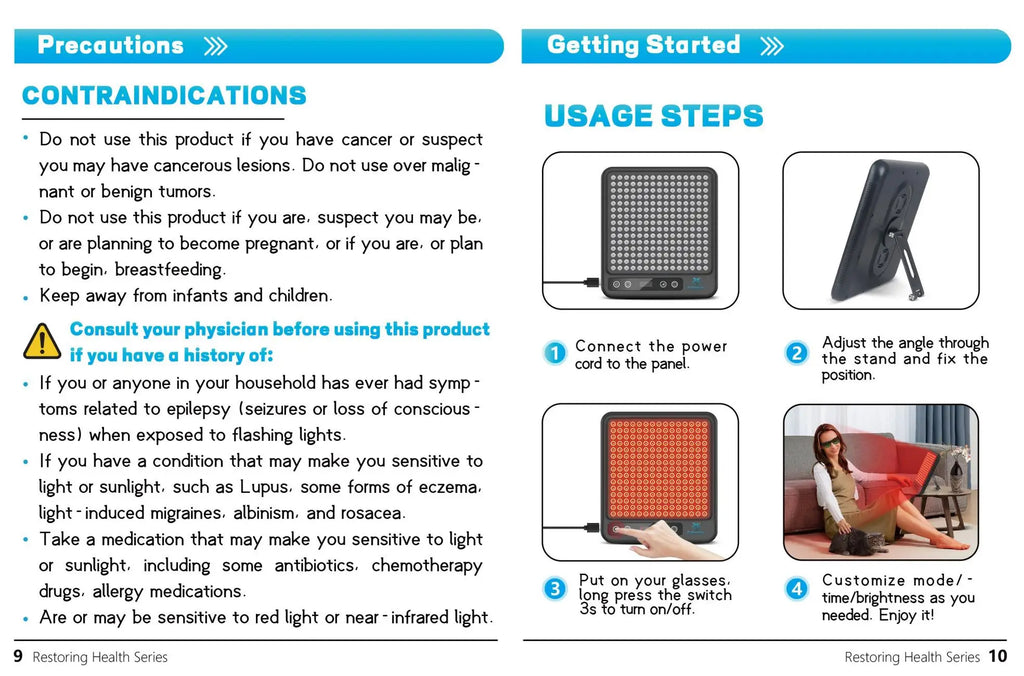 Astarexin Red Light Therapy Panel Device LED Facial Anti-inflammatory Skin Care Light 660nm850nm Lamp for Anti-Aging Pain Relief