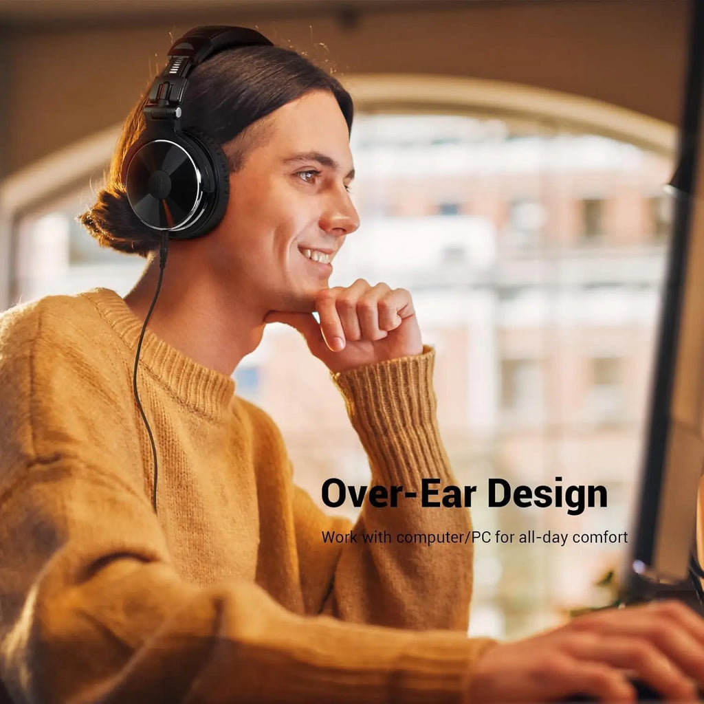 Pro-10 Studio Monitor Headphones with 50mm HiFi Drivers Tidesmit