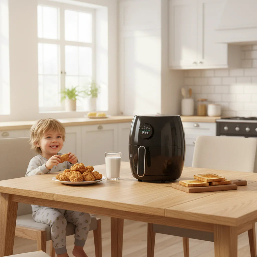 Electric Classic Mechanical Air Fryer 2L Mini Oil Free Baking Energy Saving High Quality Household