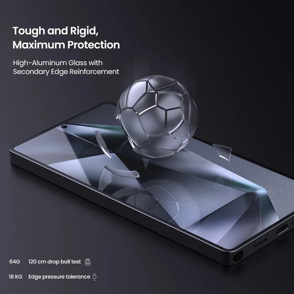 Samsung Galaxy S25 Ultra Tempered Glass Screen Protector - Anti-Scratch 9H Tidesmit