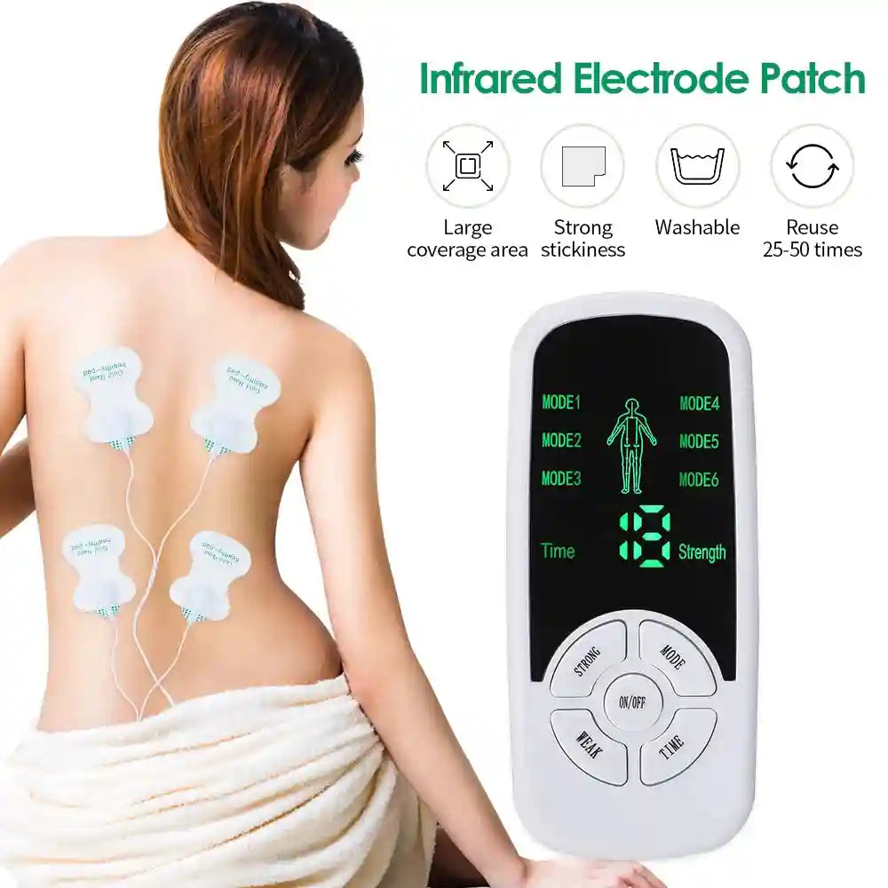 Tidesmit 6-Mode Electric Back Massager | Portable Muscle Relief Device Back Massage Instrument Tidesmit