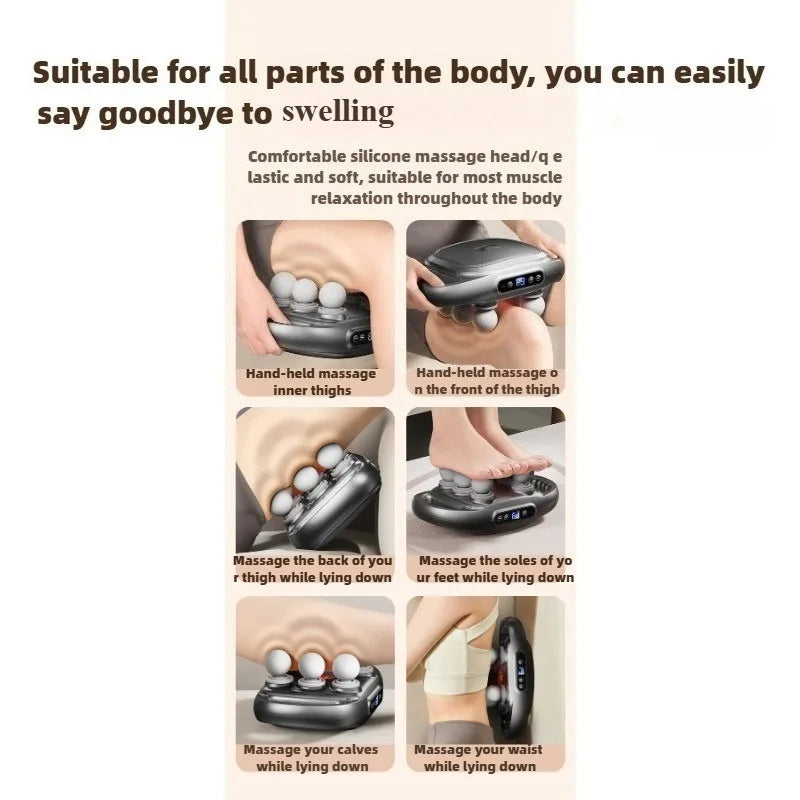 Deep Tissue Muscle Massager - 12-Head Percussion Back Therapy Tool Back Massage Instrument Tidesmit