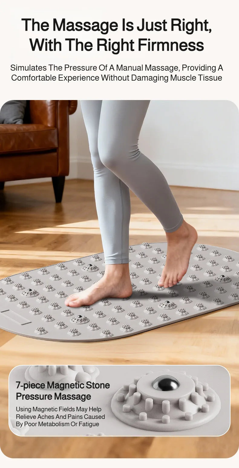 Multifunctional Liquid Silicone Foot Massage Pad Foot Acupoint Finger Pressure Board Indoor Jogging Magnetic Shiatsu Yoga Mat