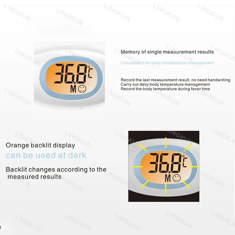 Hot Baby Digital Underarm Electronic Thermometer 8 Seconds Fast Measurement Celsius Fahrenheit Soft Head Oral Body Temperaturer