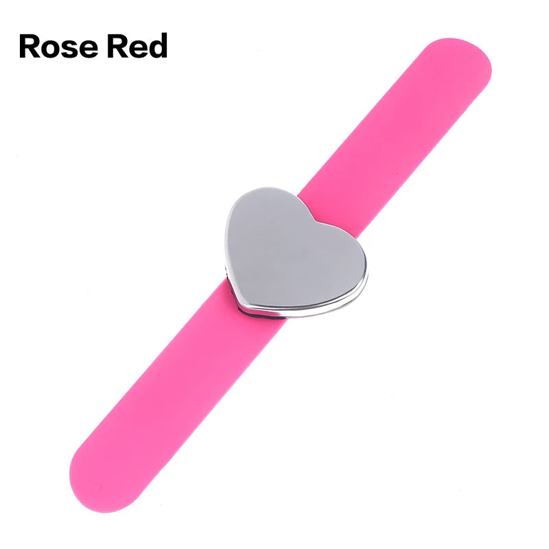 Magnetic Sewing Pincushion Wristband - Silicone Wrist Pin Holder Massage Chairs Rose red Tidesmit