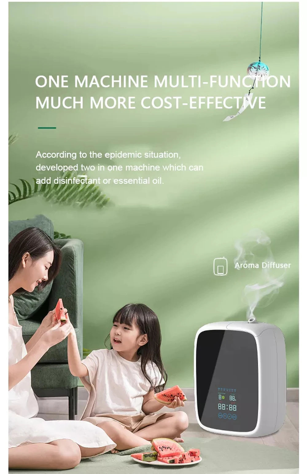 500ml Professional Aroma Diffuser Hotel Air Freshener Wll-mounted Commercial Essential Oil Diffuser Waterless Scent Machine