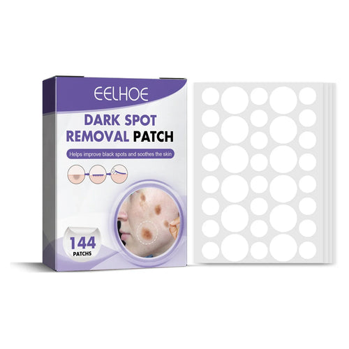 144-count hydrocolloid dark spot removal patch set in purple and white box
