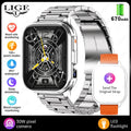 LIGE New 30W Pixel Camera Smart Watch Men 670mAh Battery IP67 Waterproof Sports Fitness Tracker Bluetooth Call Man Smartwatches