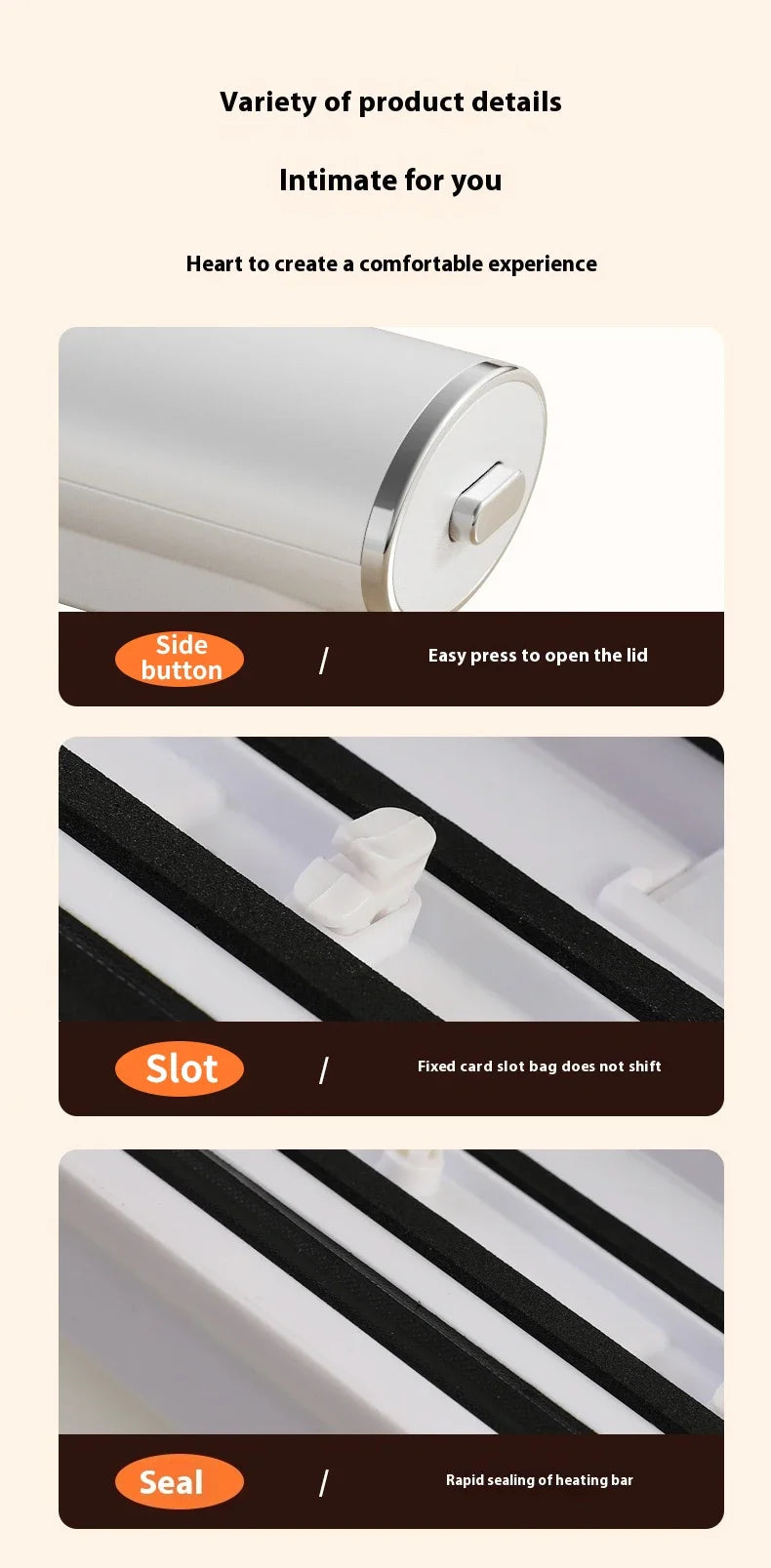 Professional Vacuum Sealer for Food Vacuumor for Products Kitchen Sealing Machine Cuisine Packaging Plastic Bag Sealant