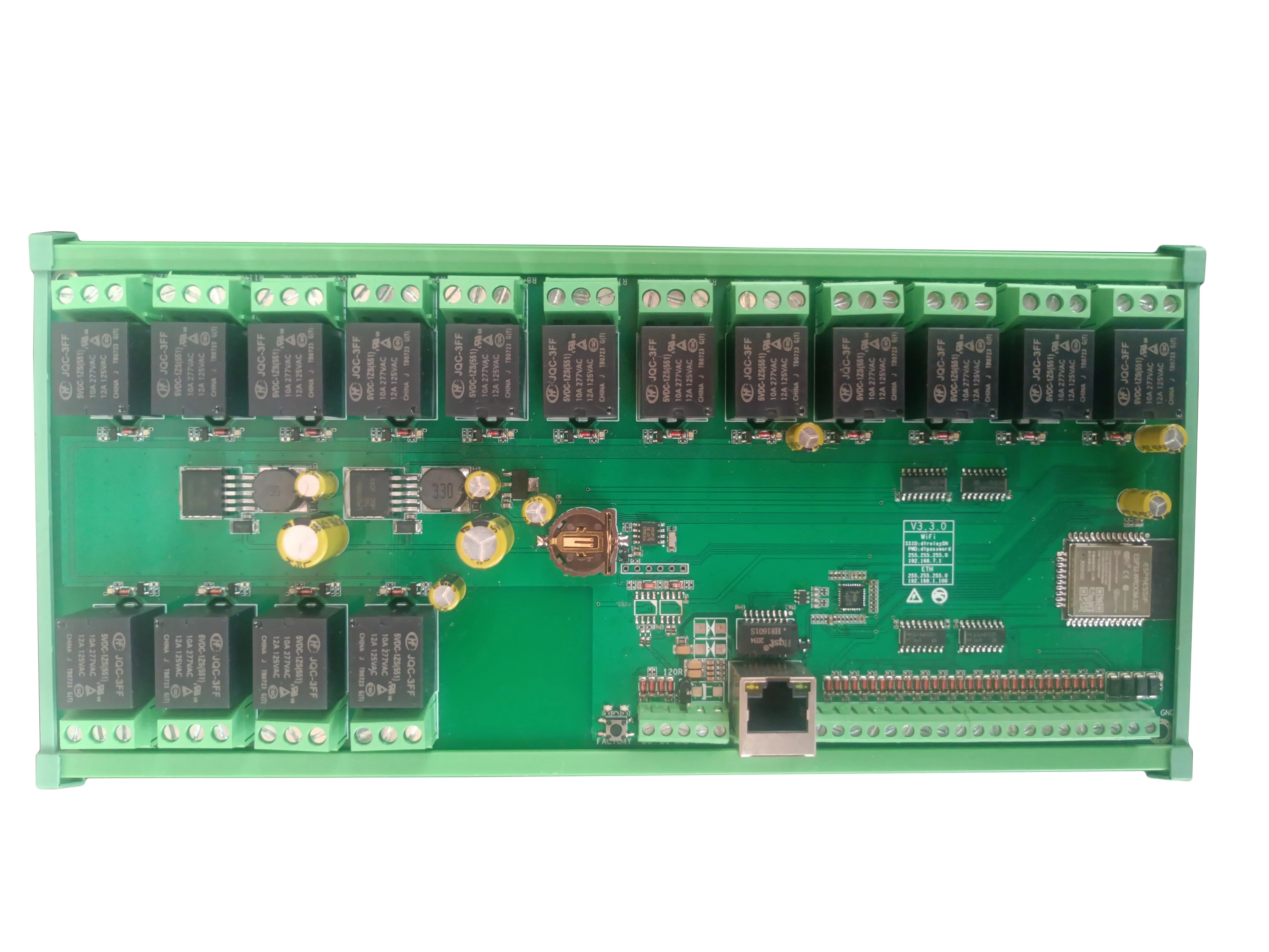 Ethernet Relay Board 32 Channel WiFi MQTT for Home Assistant Automation Tidesmit