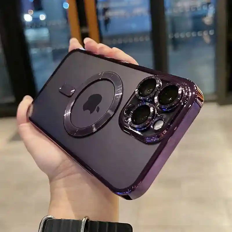 MagSafe Wireless Charging Phone Case - Slim Shock-Absorbing Cover for iPhone PURPLE Tidesmit