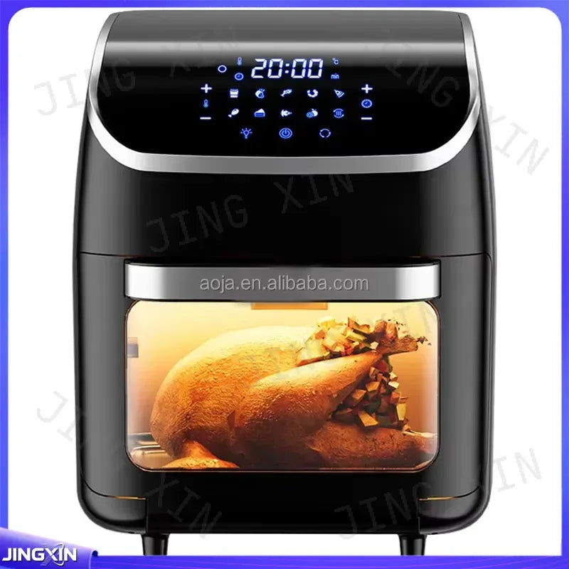 custom for 12L 14L 18L 20L Air Fryer Oven Digital Electric Deep Fryer Household Kitchen Appliance Large Capacity Oil Free