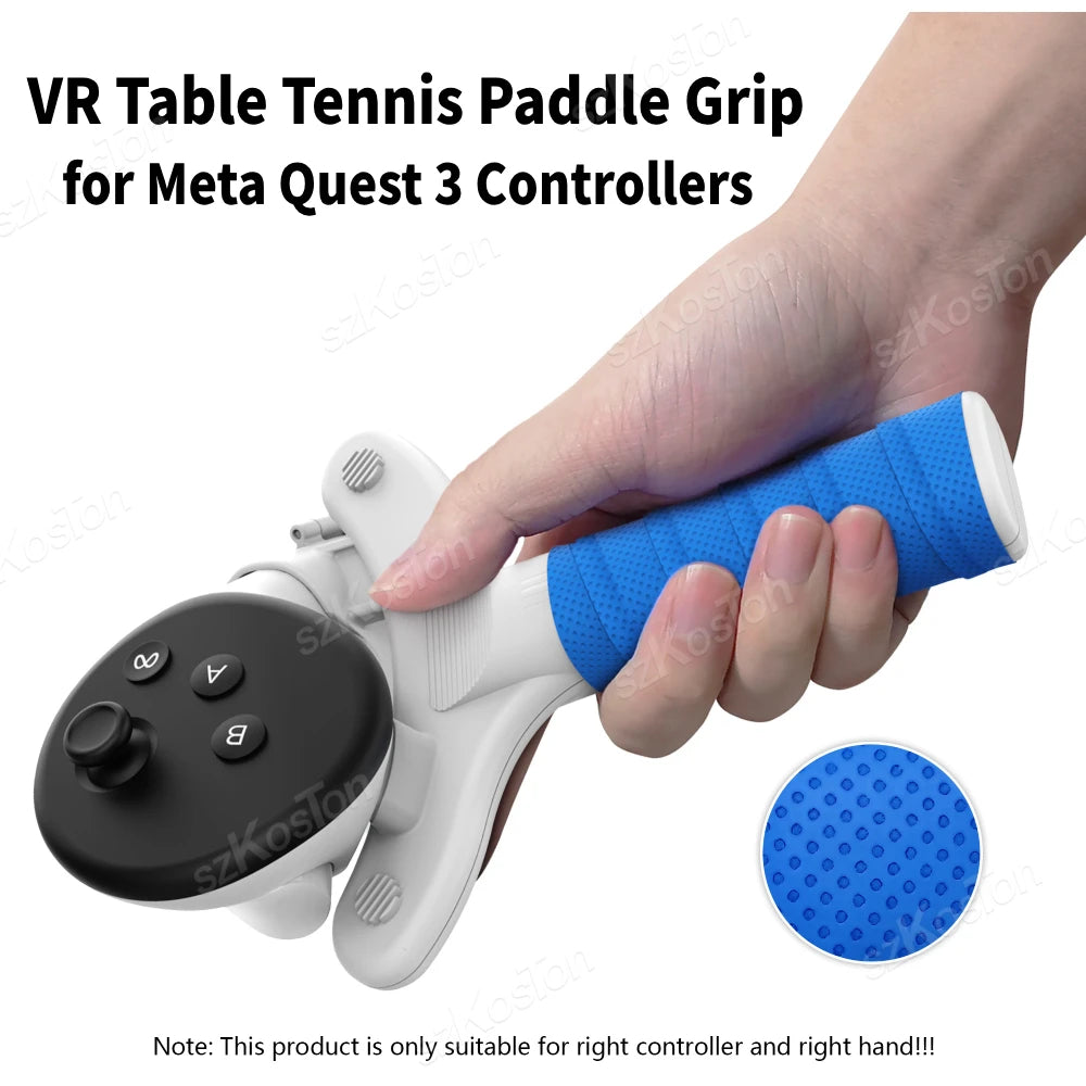 Meta Quest 3 Table Tennis Paddle Grip Handle Adapter - Ergonomic Design Tidesmit