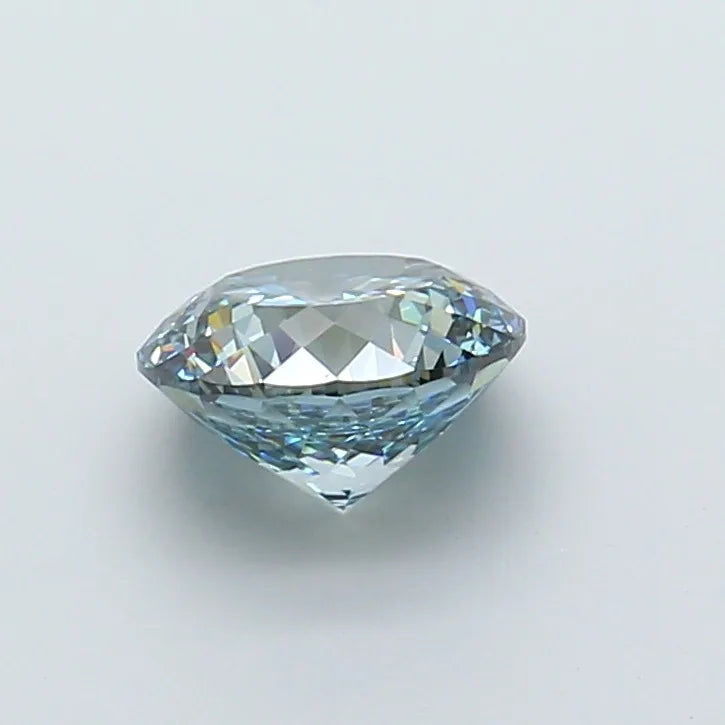 Portuguese Cut CVD Lab Diamond Fancy Vivid Blue VVS2 Excellent Polish Rare Loose Gemstone Premium IGI Sparkling Fine Stone