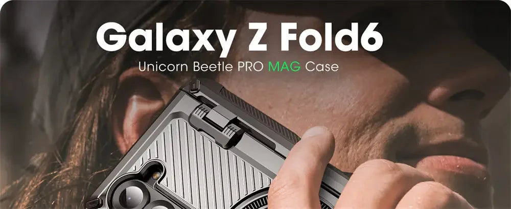 Samsung Galaxy Z Fold 6 Rugged Case with Screen Protector Tidesmit