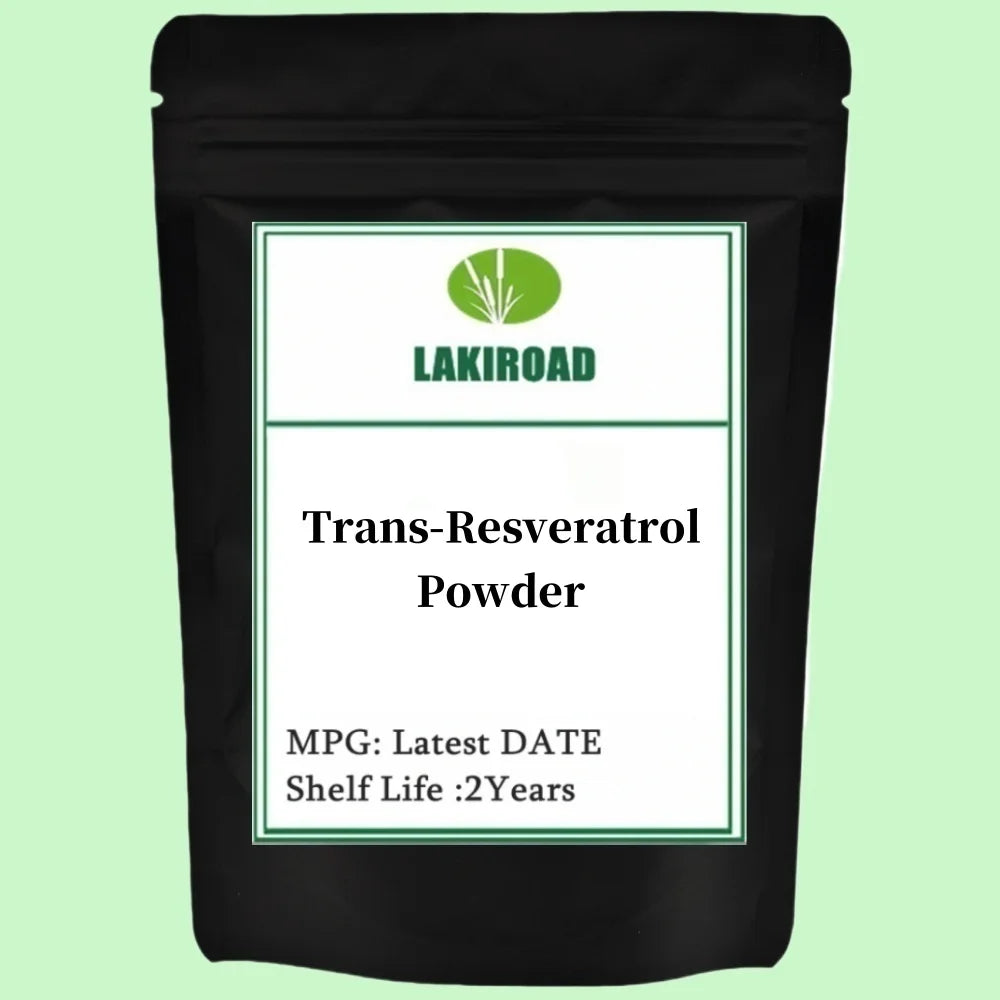 Trans-Resveratrol Powder Antioxidant Supplement skin whitening anti-cancer nmn Anti-Wrinkle Cosmetic Raw Materials