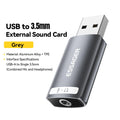 USB to 3.5mm Audio Adapter for Laptop - Dual or Single Jack USBA to Single 3.5mm Tidesmit