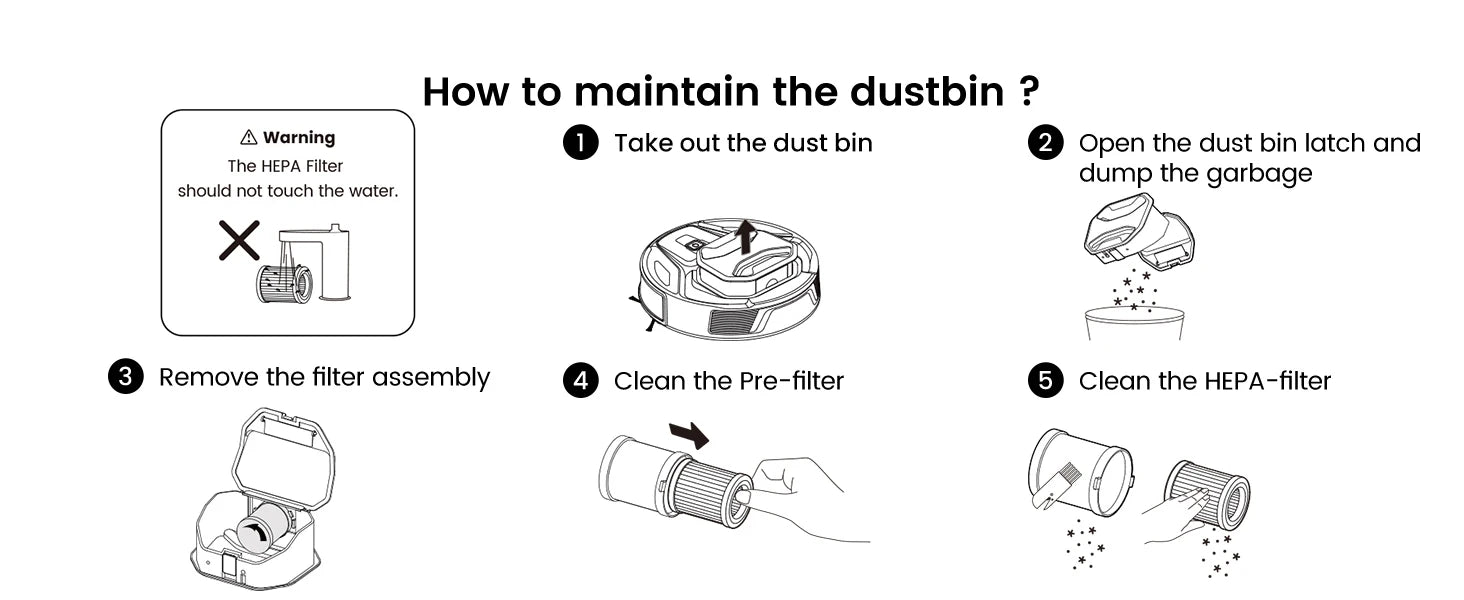 Tidesmit Lefant M320 robot vacuum cleaner featuring advanced carpet detection and 6000Pa suction power