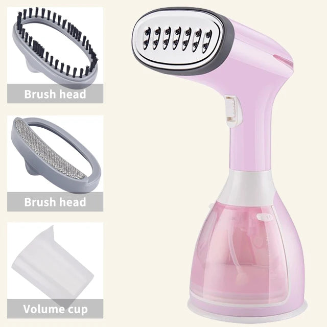 Tidesmit 1500W handheld garment steamer with 280ml tank showing vertical ironing steam flow feature