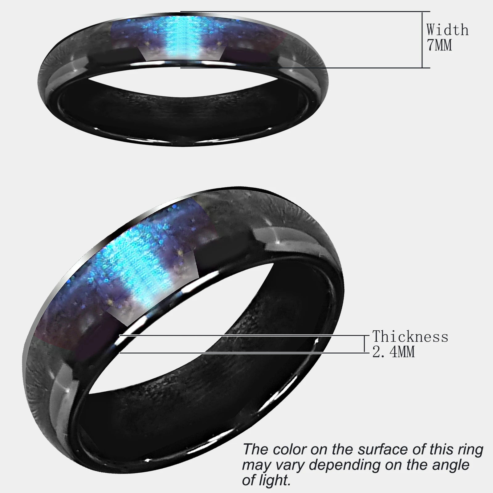 NFC Ntag216 Chip Ceramic Smart Finger Ring Programmable 888 Bytes for Men or Women Tidesmit