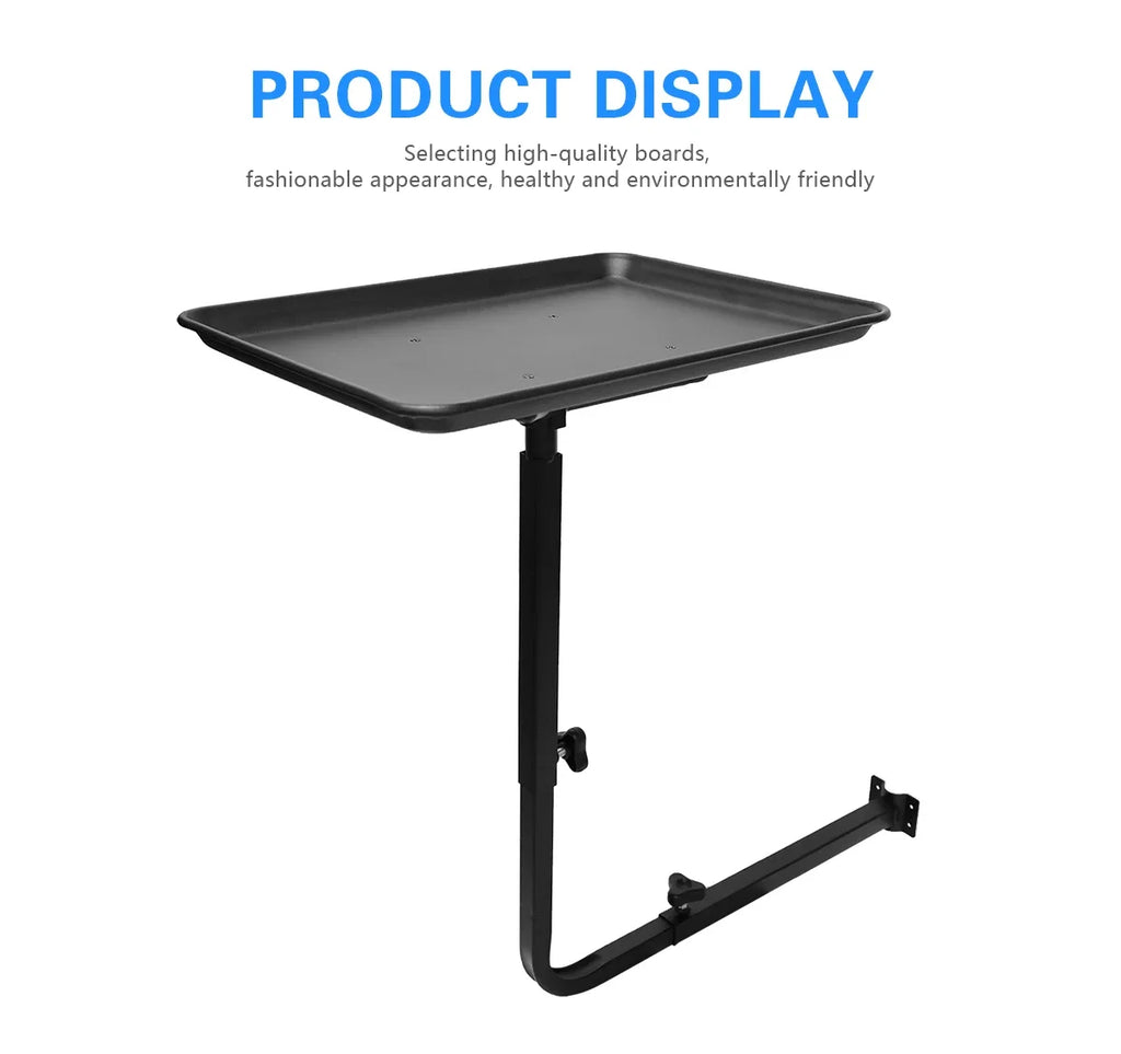 Salon Chair Tray 360 Rotation - Adjustable Black Storage Tray Massage Chairs Tidesmit