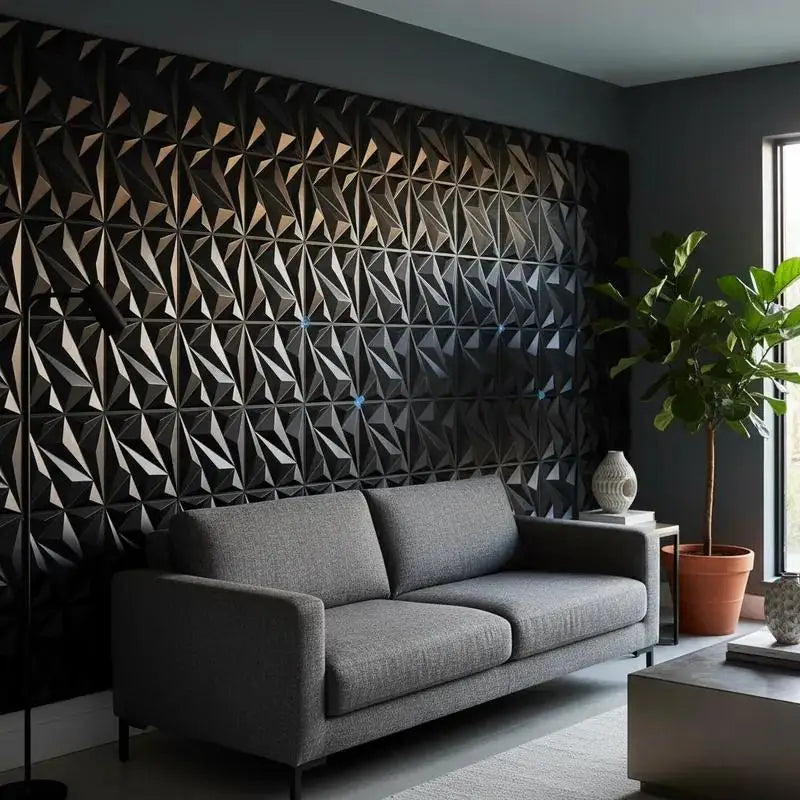 10PCS 30x30cm Wall Sticker 3D Wall Panels Indoor Wall Decoration For Living Room Bedroom Hotel Office Mural Tile-Panel-Mold