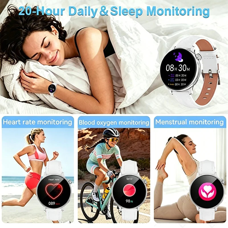 LIGE Sports Smart Watch for Women Wireless Call Heart Rate Sleep Monitor Multiple Sports Modes for Running Yoga Fitness Ladie