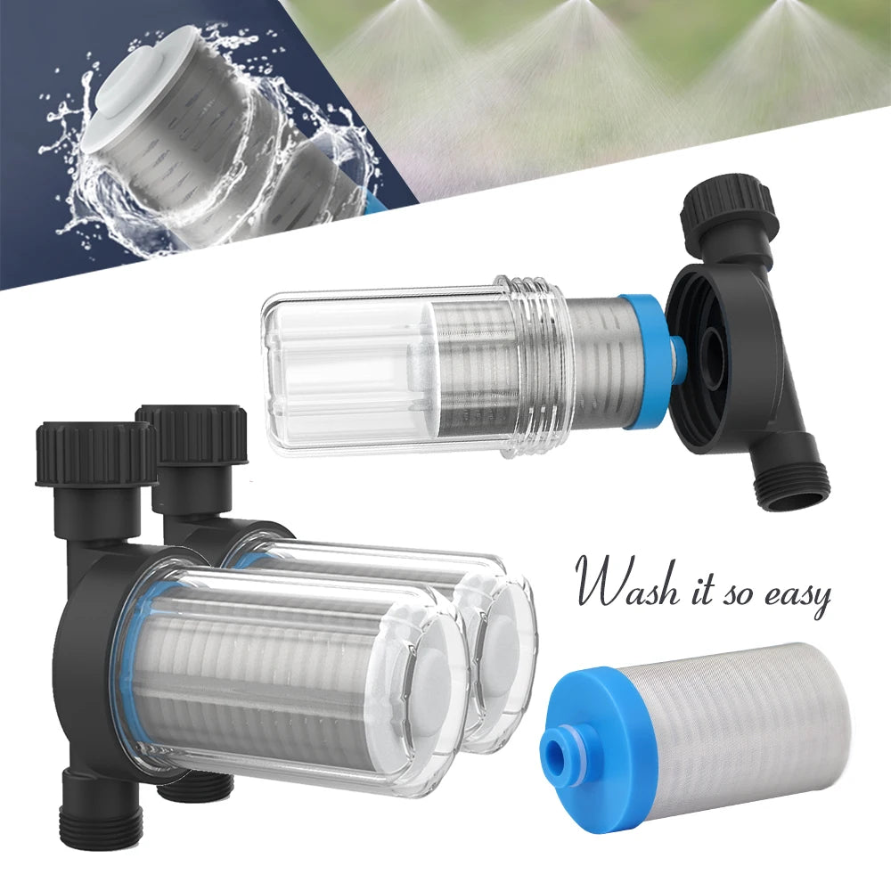 30-5M Outdoor Garden Adjustable Brass Nozzle Atomizer Kit 5/8mm Hose Nebulization Humidification Cool Watering System Lawn Spray