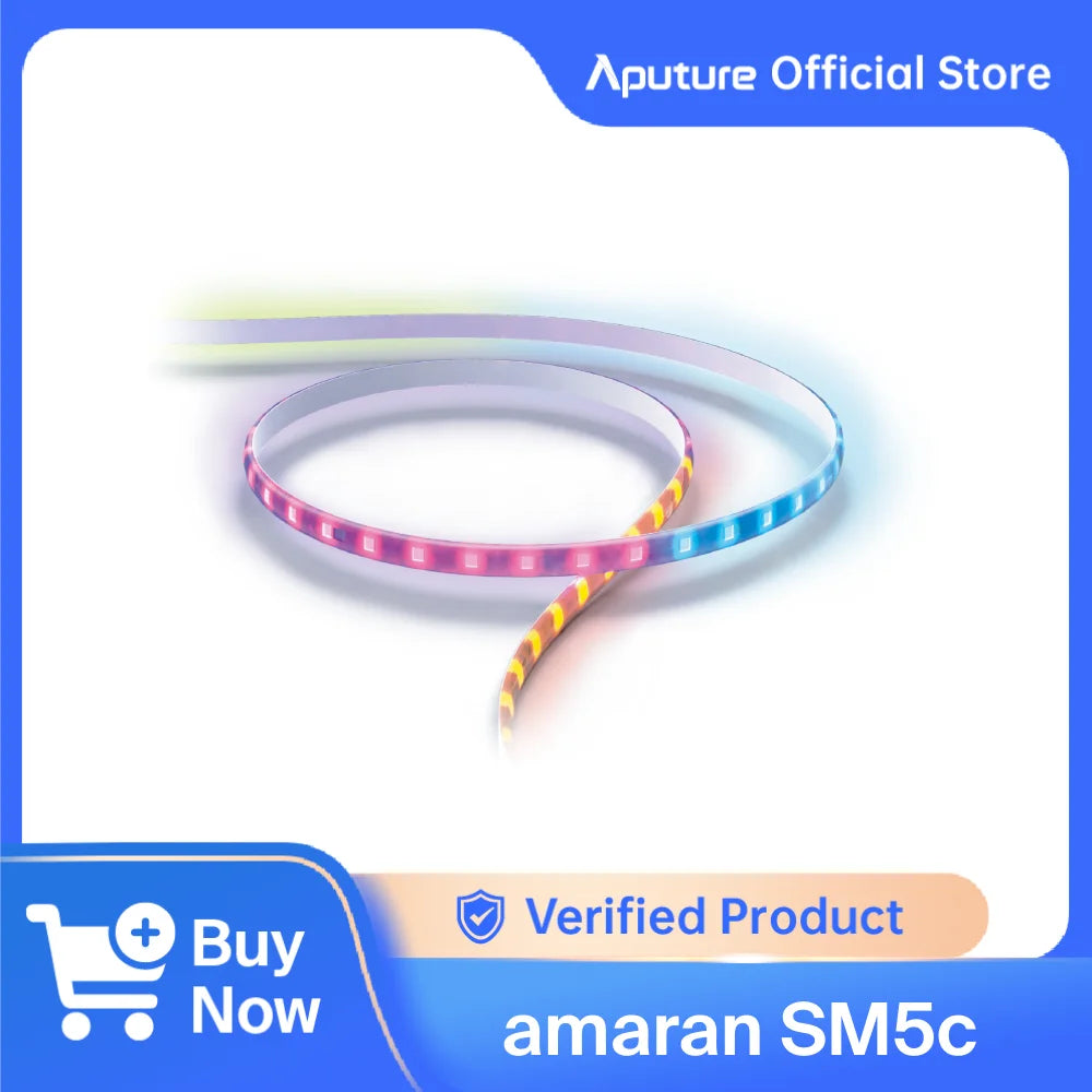 Amaran SM5c RGB Smart LED Strip Light 5M Extension - Tidesmit EU Tidesmit
