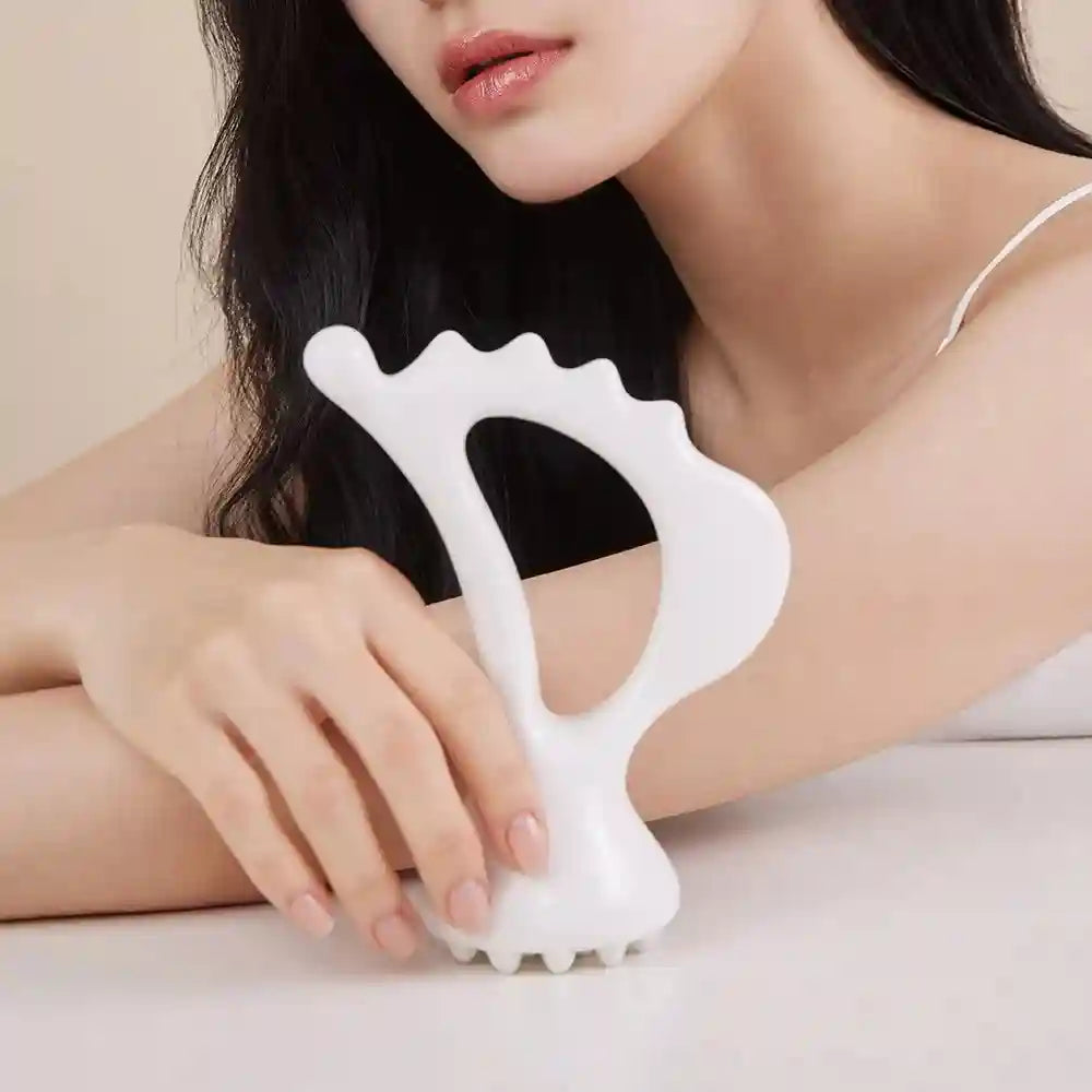 Fascia Gun for Deep Tissue Muscle Recovery - Portable White Massager Fascia Gun Tidesmit