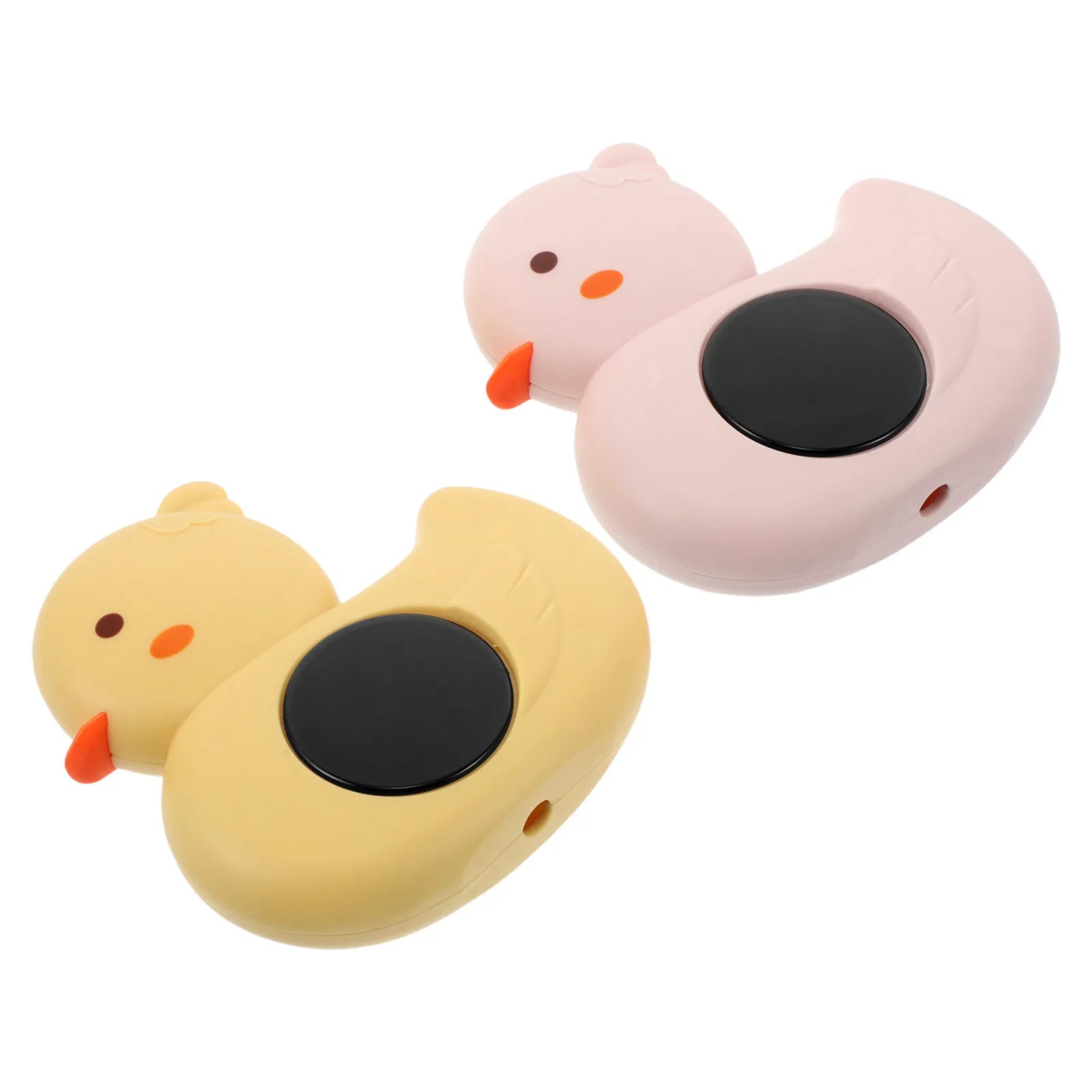 2Pcs Infant Bath Thermometer Cute Yellow Pink Fast Response Water Temperature Monitor for Babies Accurate Portable
