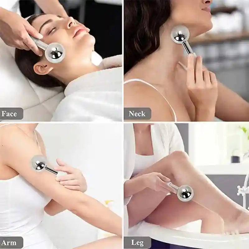 Ice Globe Facial Massager – 360 Rotating Cold Roller by Tidesmit Eye Massage Instrument Tidesmit