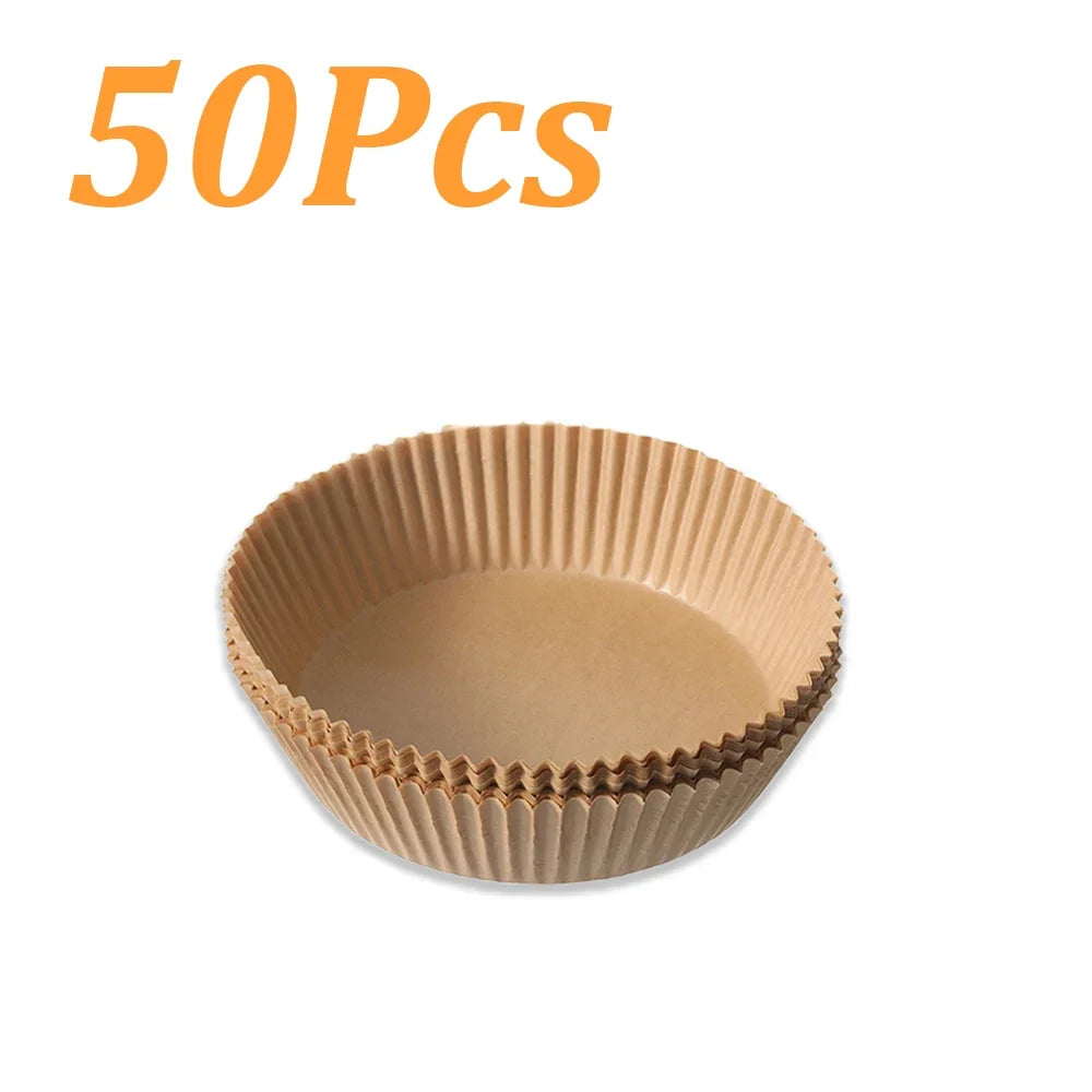 50-500Pcs Air Fryer Disposable Paper Non-Stick Square Round Non-Stick Airfryer Baking Papers Air-Fryer Paper Liners Paper