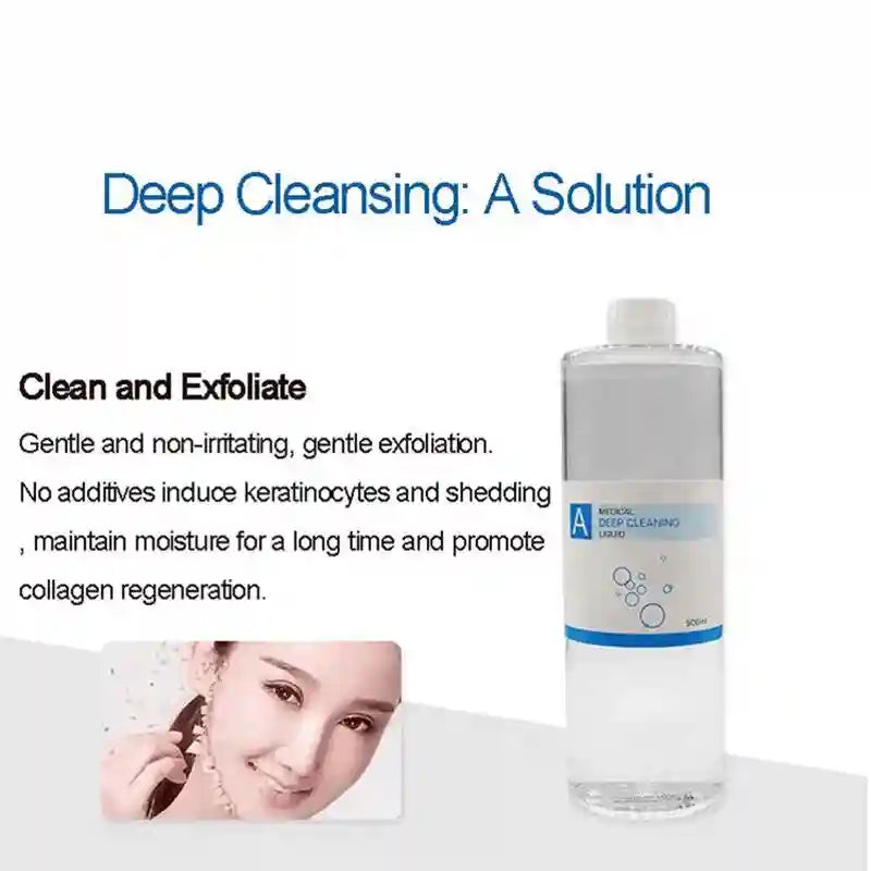 Aqua Hydra Peeling Solution 500ml - Professional Deep Pore Facial Serum Scrubs Treatments Tidesmit