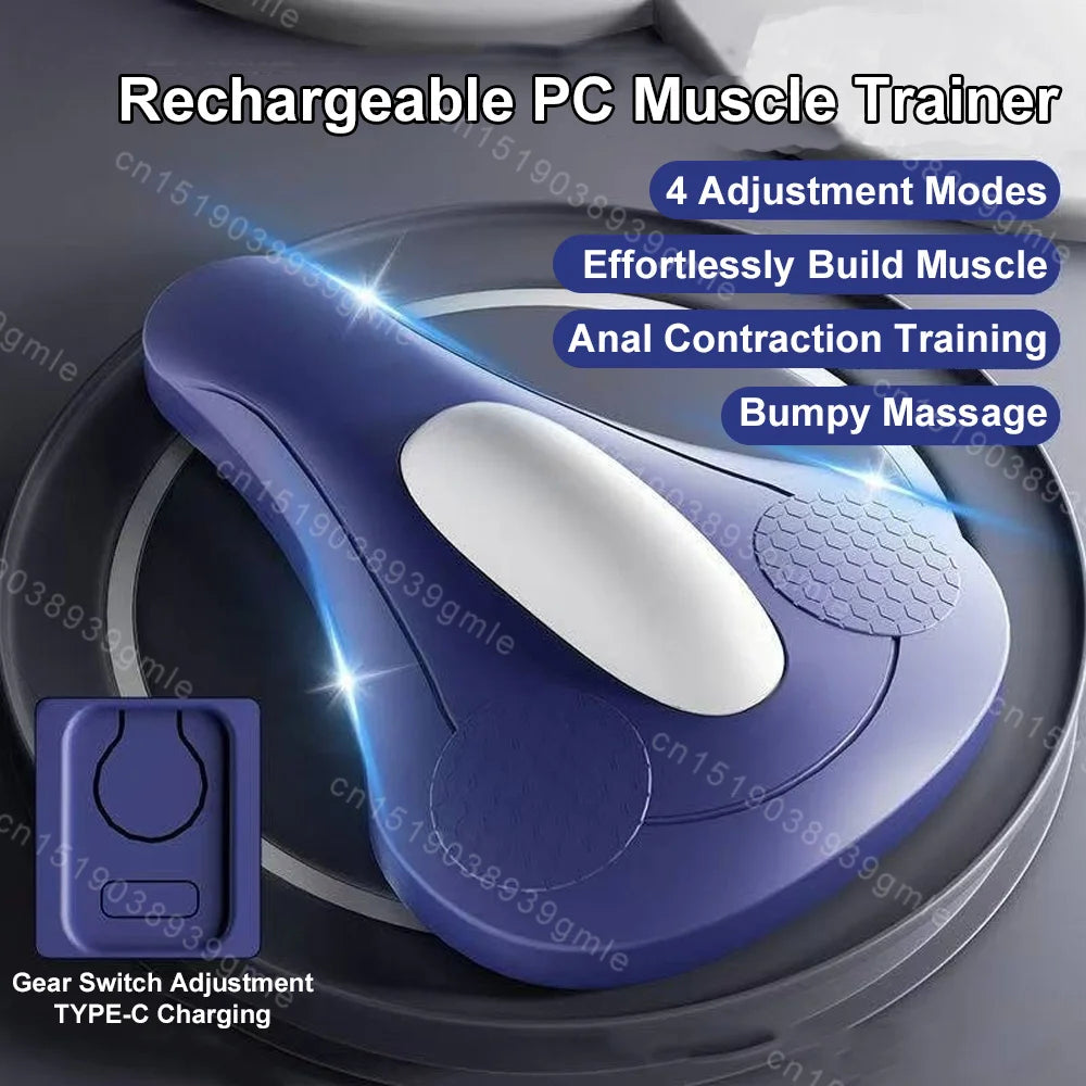 Pelvic Floor Exerciser Cushion | Ergonomic Kegel Trainer - Blue Massage Cushion Tidesmit