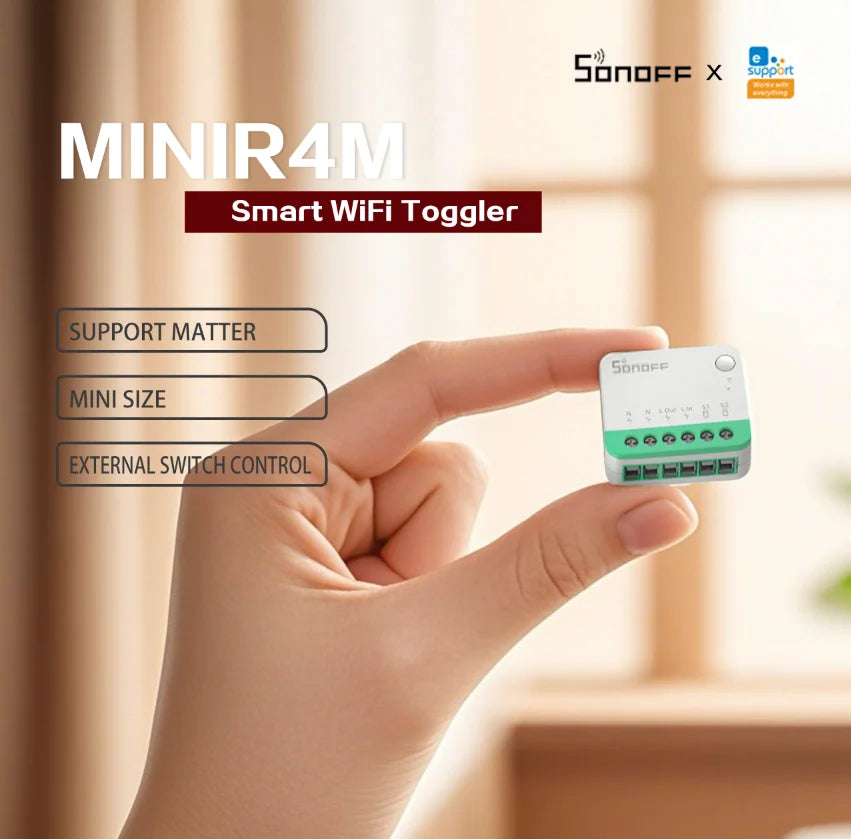 Matter Smart Switch - WiFi Home Automation Module for Energy Saving Tidesmit