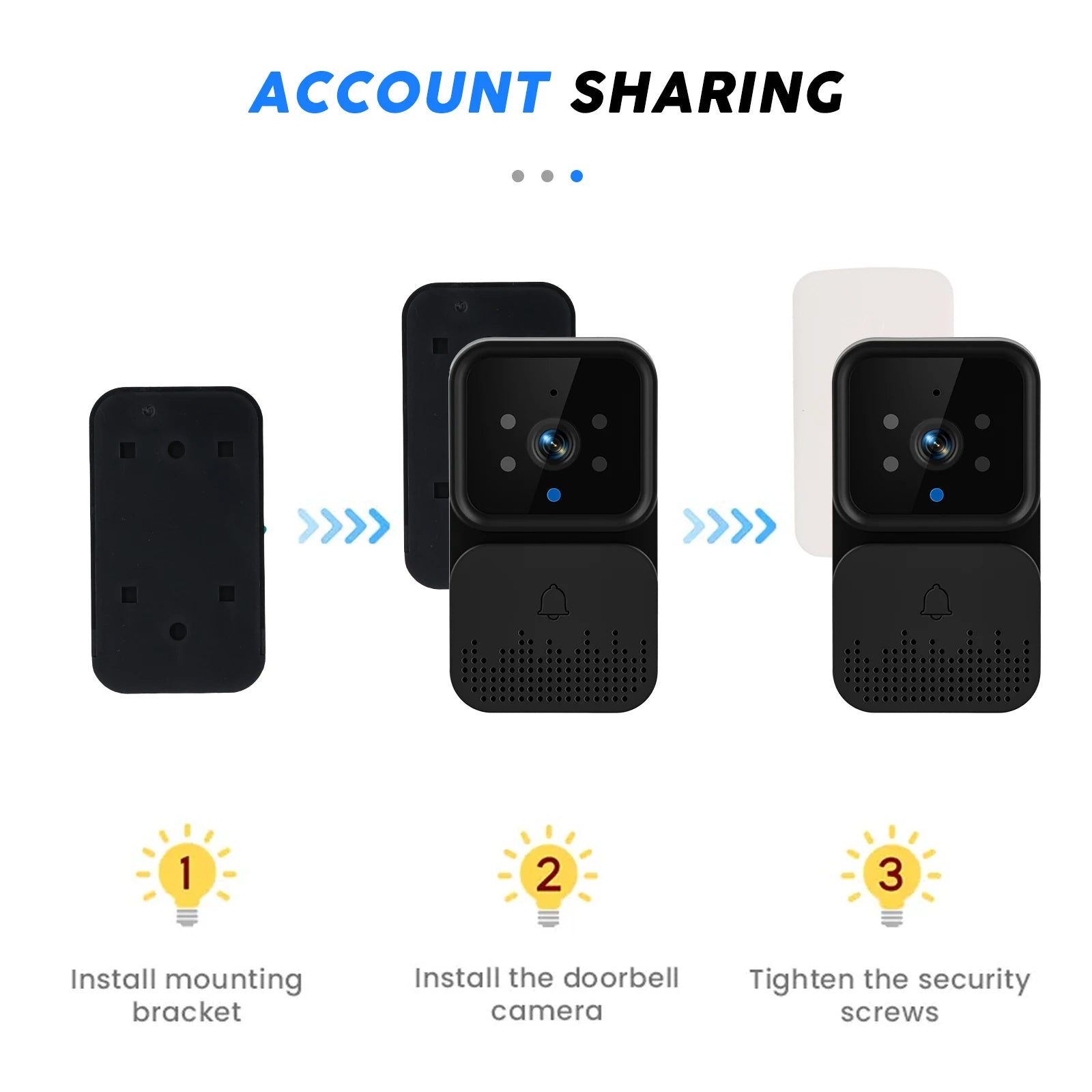 Podofo Wireless Video Doorbell with Screen 4.3'' IPS HD Smart Intercom 2.4G No WIFI Visible Doorbell Two-Way Talk Night Vision