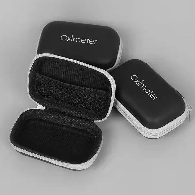 Rechargeable Fingertip Pulse Oximeter Medical Oximeter Strap Lanyard Blood Oxygen Saturation Monitor Digital LED Display Child