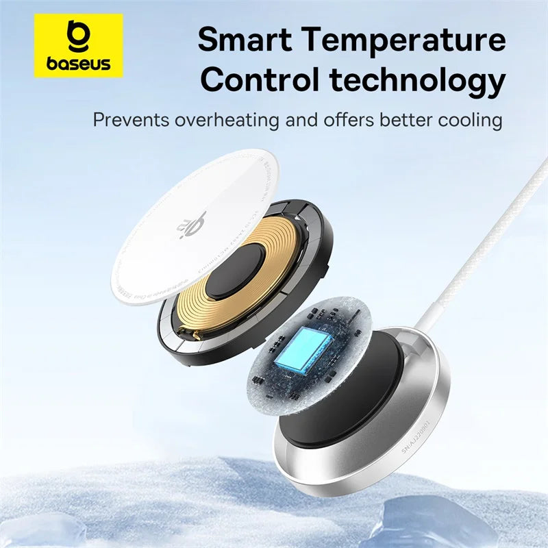 15W MagSafe Compatible Wireless Charger for iPhone 16/15/14 Tidesmit