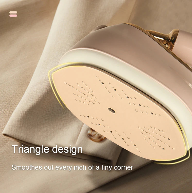 Tidesmit portable mini steam iron showing dual-use dry and wet ironing features for travel garment care