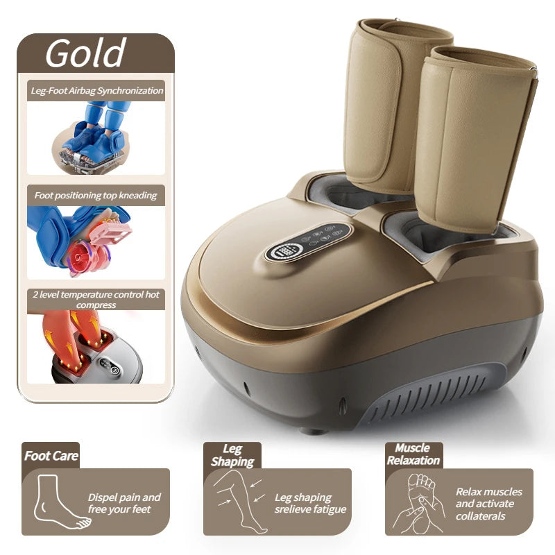 Electric Foot Massager with Heat and Airbag Shiatsu - Tidesmit Z12 Relaxation Treatment Z12-J Tidesmit