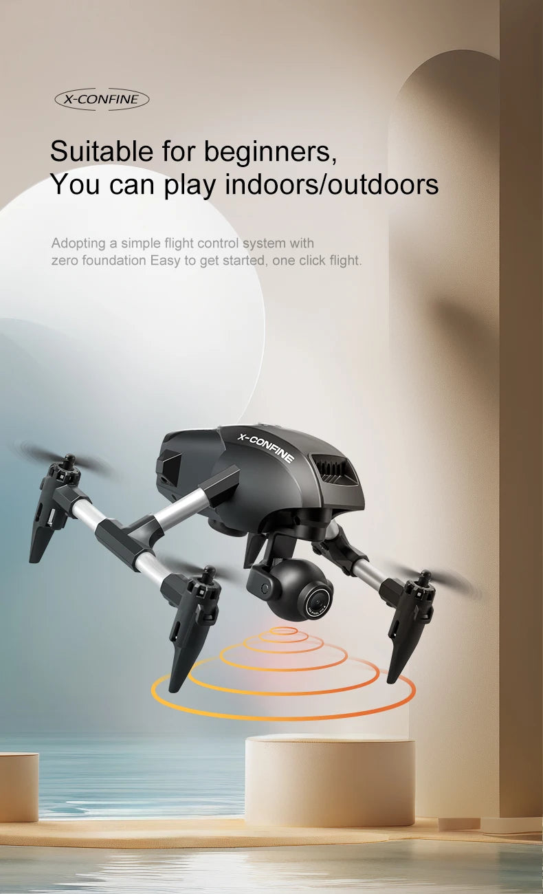 4K Camera Drone with Wide Angle Lens - Foldable V42 Model Tidesmit