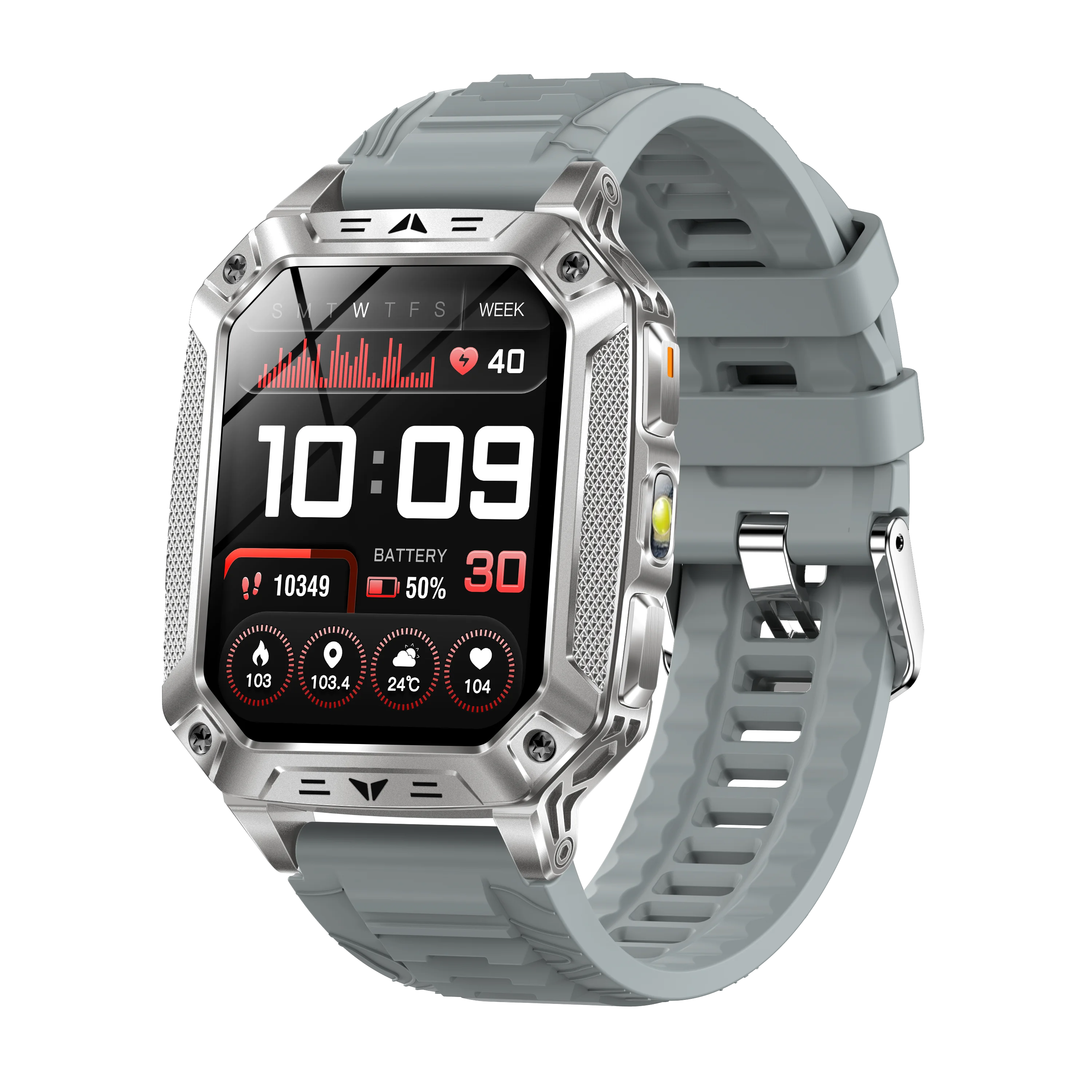 YLL-AK86 Outdoor Sport for Smart Watch Fitness Tracker Sleep Tracker IP67 AMOLED Screen Heart Rate Monitor Magnetic Charging