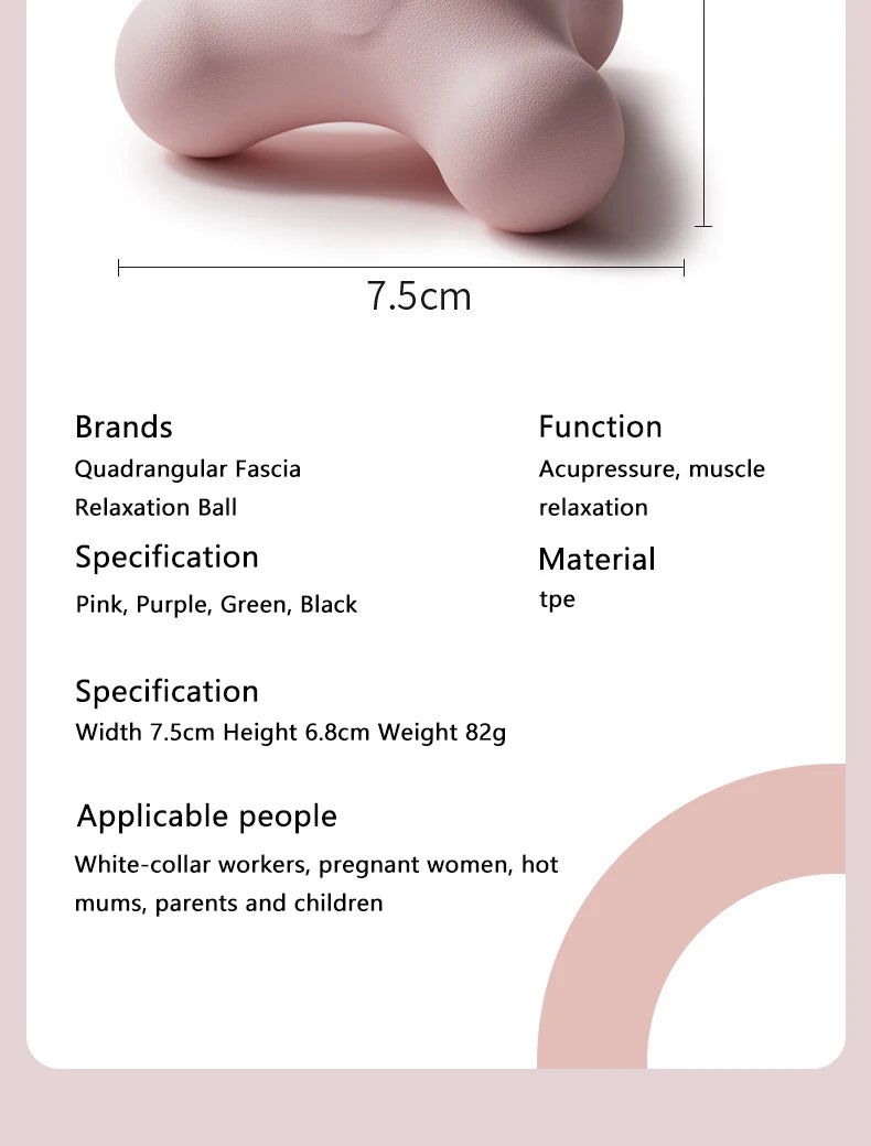 Plantar Fascia Massage Ball - Deep Tissue Muscle Relief Tool Body Shaping Massage Equipment Tidesmit