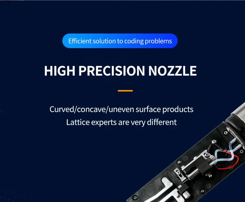 High-precision inkjet printer nozzle module shown at an angle