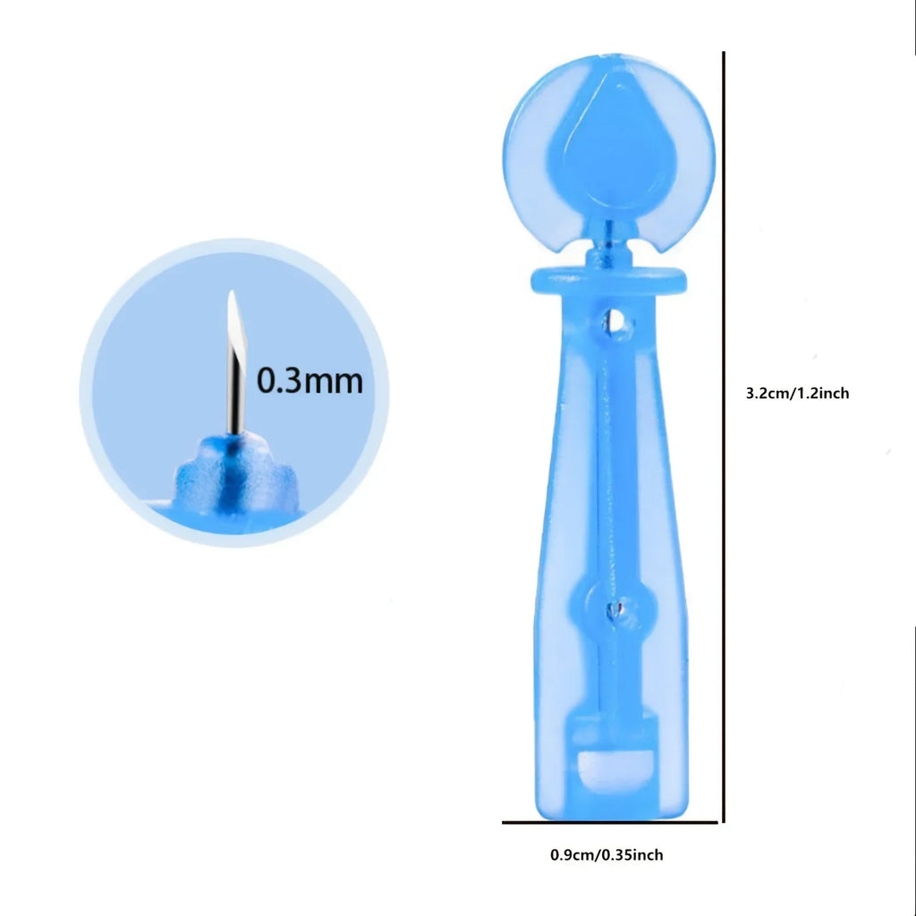 50pcs Disposable Blackhead Remover Acne Needles Blackhead Remover Tool Removal and Facial Cleaning Stainless Steel Needles